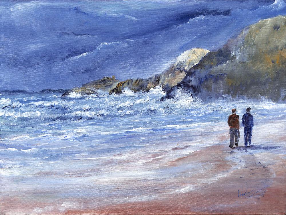 Black rock sands